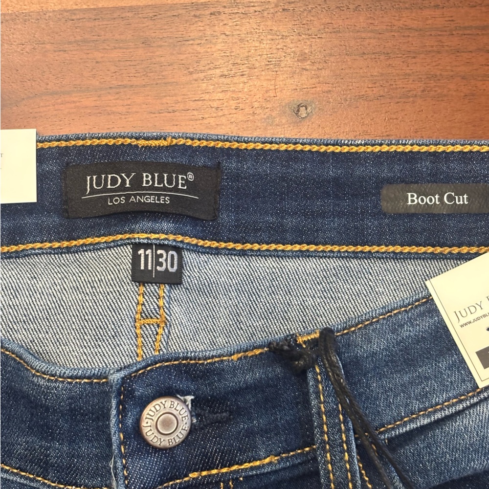 NWT Judy Blue Dark Wash Boot Cut Jeans - Picture 3 of 9